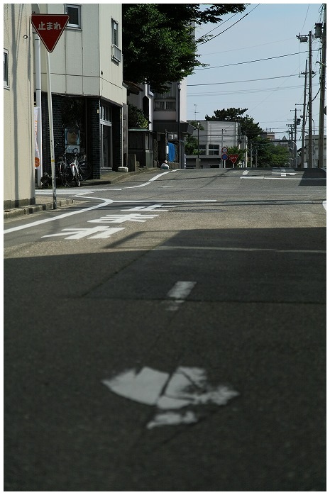 坂を感じる道