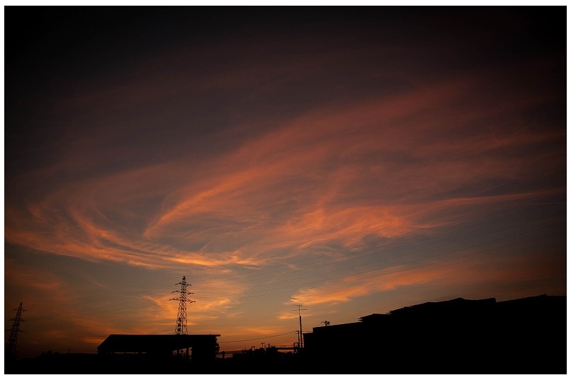 夏の夕焼け