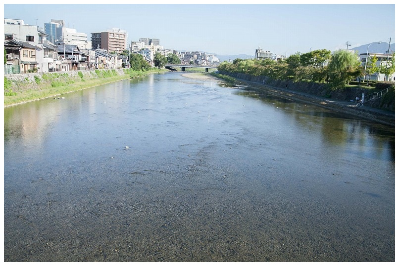 正面橋から五条大橋方面