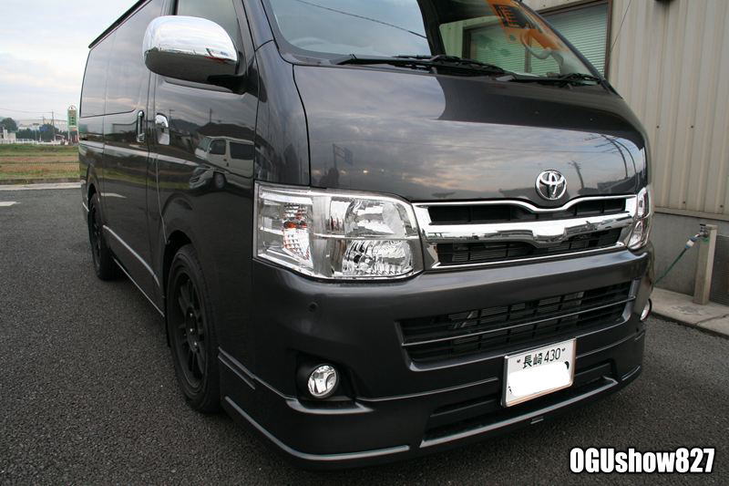 200系ハイエースS-GL標準ボディ バイク&自転車積載トランポ 長崎のオーナー様へ納車