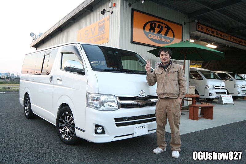 200系ハイエース キャンプ&車中泊仕様 熊本のオーナー様へ納車!
