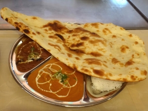 20141018 インド料理ジェニス Bランチ(チキンカレーと日替わり茄子カレー)