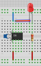 Fritzing: RA5にLEDを結線