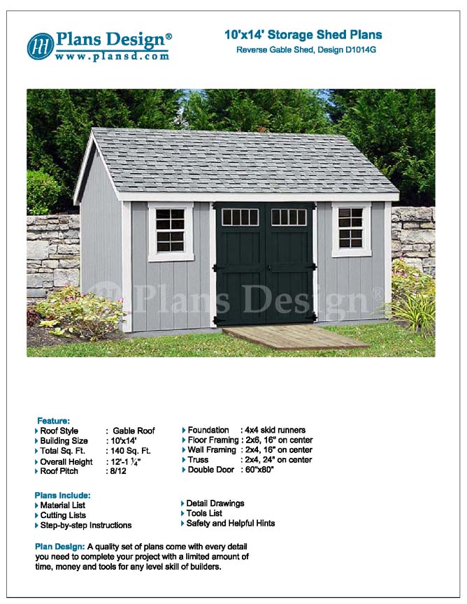 6 x 14 shed plans free how to build diy blueprints pdf