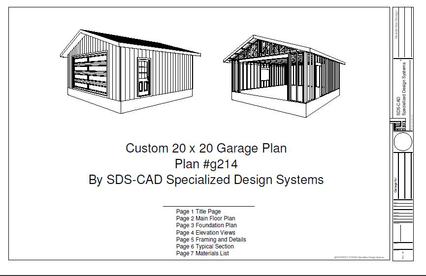 Plans For 20 X 20 Shed How to Build DIY Blueprints pdf 
