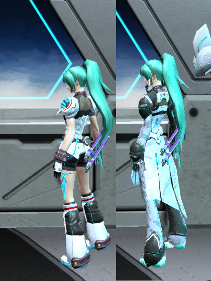 pso2 服によって身長変わる