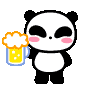 生ビール飲む