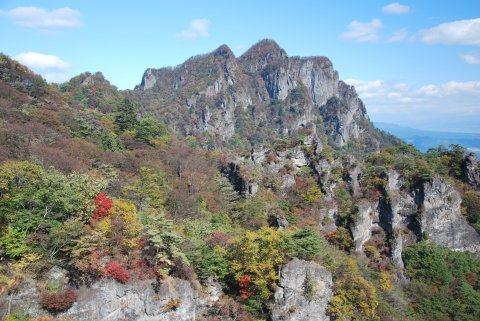 大砲岩より妙義山