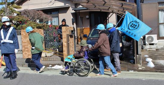 津波避難訓練