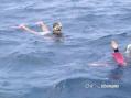 海に入る