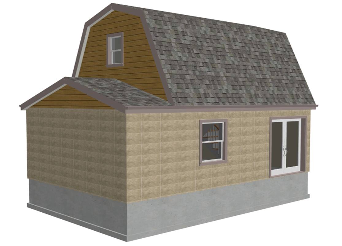 2 Story 16 X 16 Gambrel Barn Plans - How to learn DIY ...