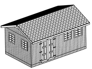 Shed 20 X 20 Storage Building Plans How To Build 