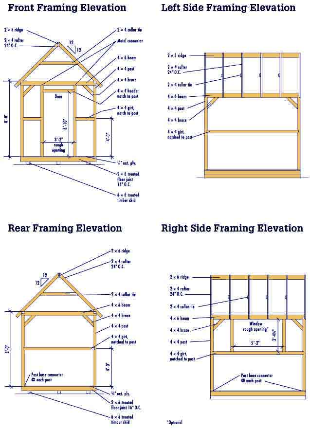 Shed 8x10 Shed Plans Free How to Build DIY Blueprints pdf 