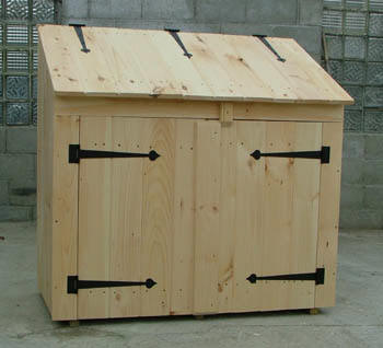 Shed Garbage Can Shed Plans How to Build DIY Blueprints 