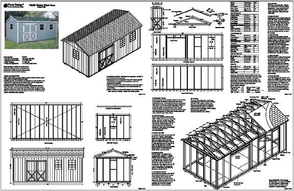 Free 10x20 Shed Plans - How to learn DIY building Shed 