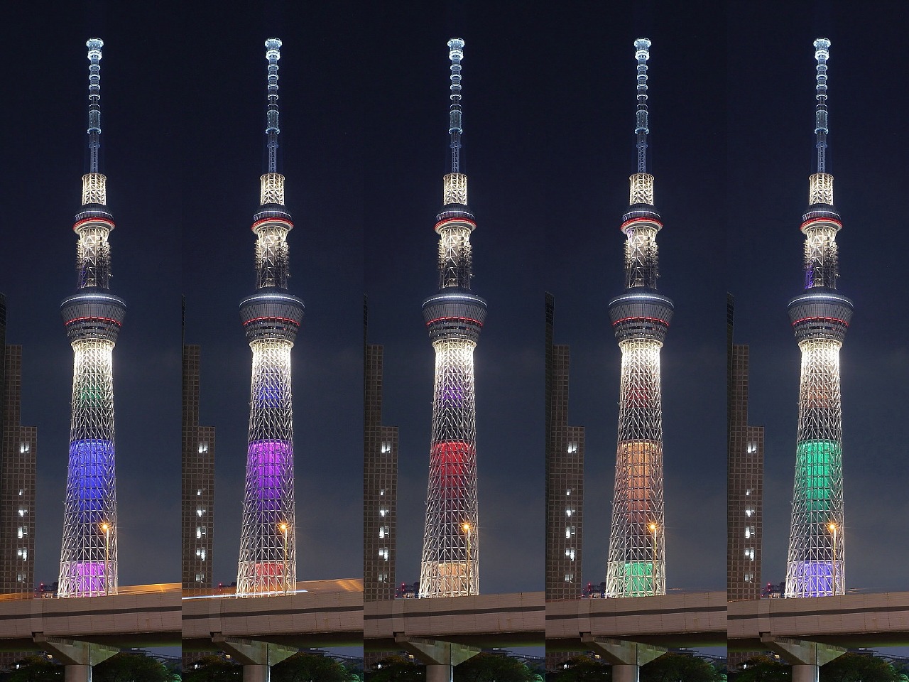 東京スカイツリー 年 オリンピック 招致 ライトアップ 東京写真館