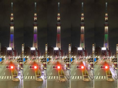 東京スカイツリー　2020年　オリンピック　招致　ライトアップ