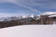 早大小屋付近(標高1750m)からゴタテ-2012.12.2(日).