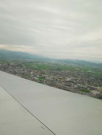 高知空港上空から