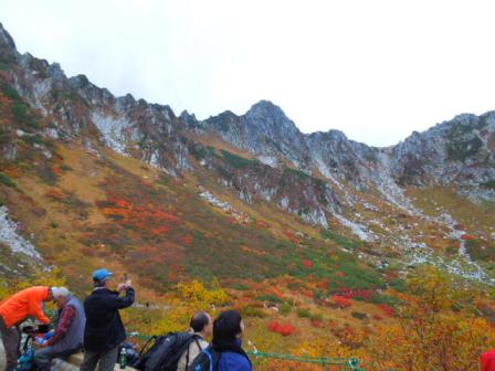 千畳敷の紅葉