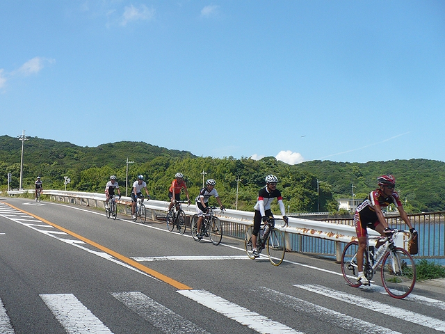 大川峠組到着