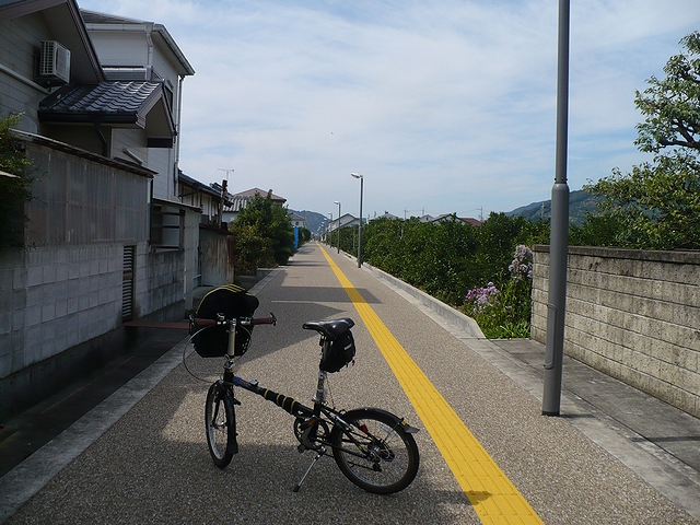 廃線跡のサイクリングロード