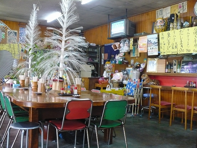 お食事処「ふみ」の店内
