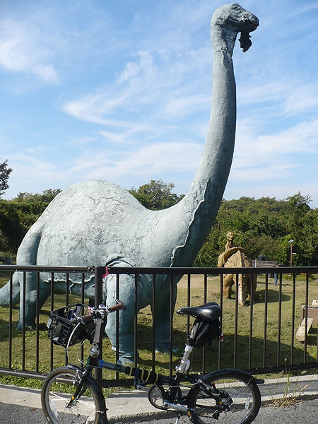 森林公園の恐竜