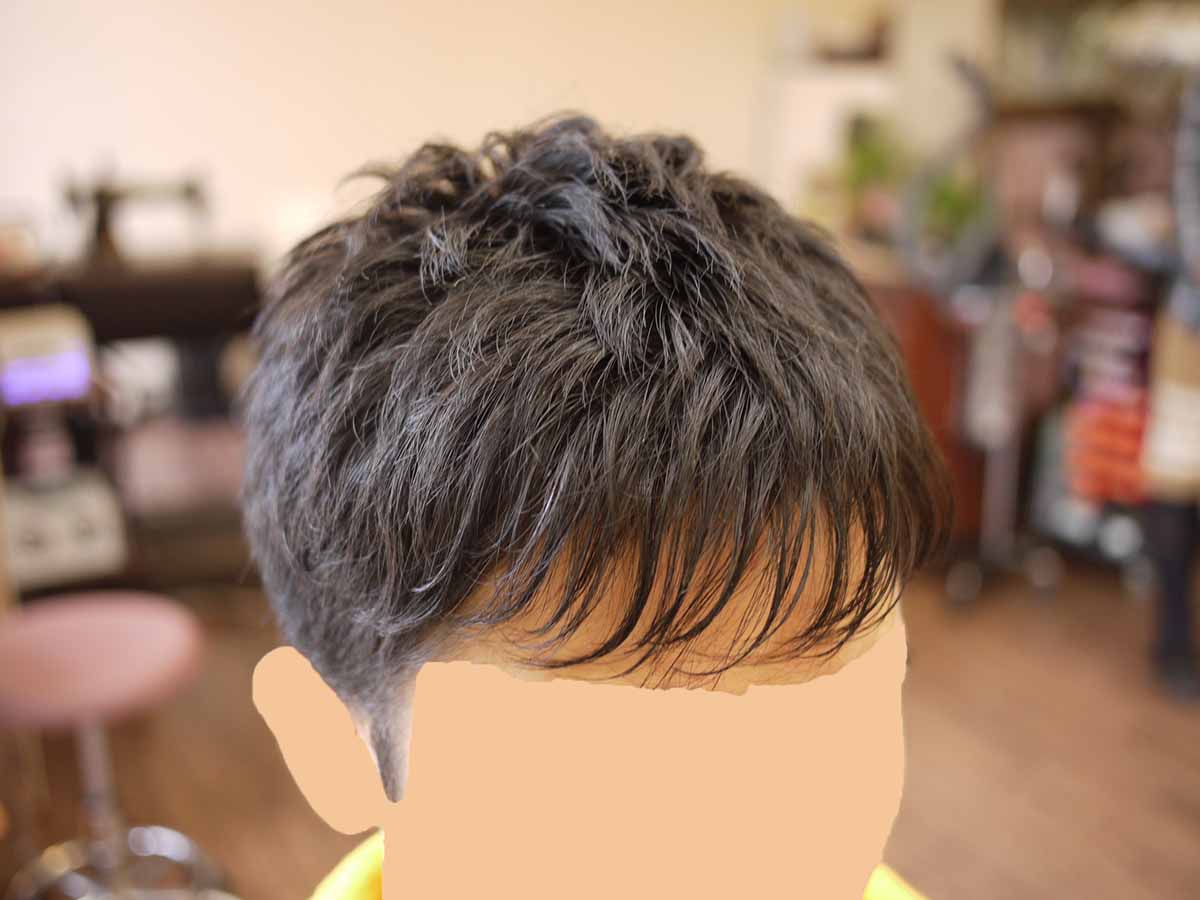 男性縮毛矯正 写真