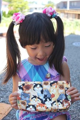 ステキな猫柄手作りバッグはにゃんぷくりんで買えます