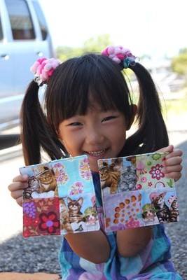 ステキな猫柄手作りバッグはにゃんぷくりんで買えます