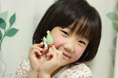 瑠璃とクリスマスツリー