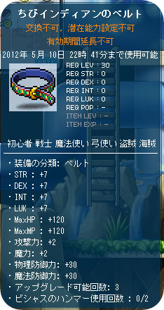 期間限定ベルト