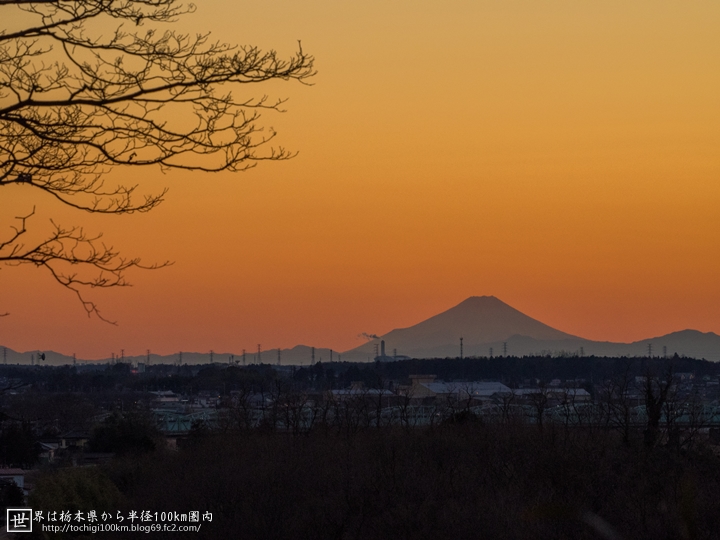飛山城址公園 富士山を見る