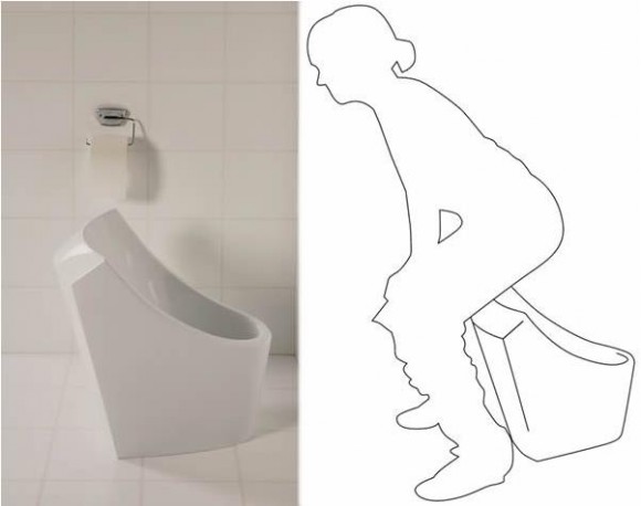 女性用のトイレ