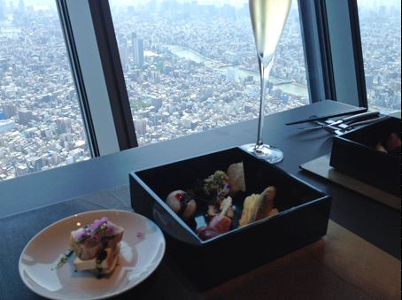 スカイレストラン634 Sky Restaurant 634 景色 眺望 夜景 東京タワー 東京スカイツリー ブログ