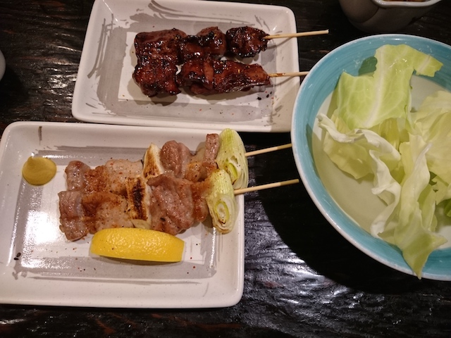 レバーとネギマ
