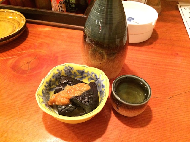 熱燗とお通し