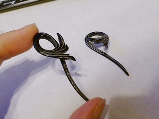 TAWAPAのボディピアス(黒水牛角)