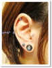 Glasswear StudiosのGalaxy Plugs装着画像