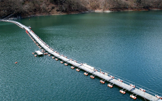 麦山の浮橋