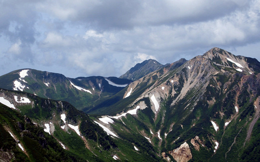 鷲羽岳や水晶岳