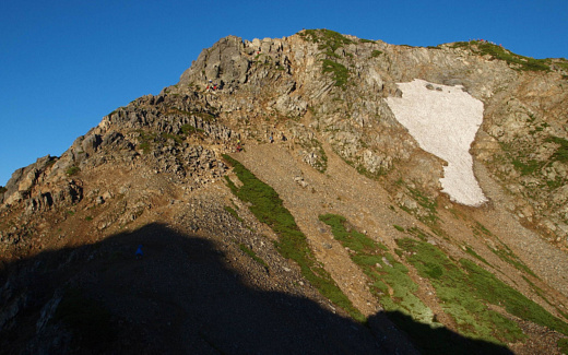 五竜岳の山頂