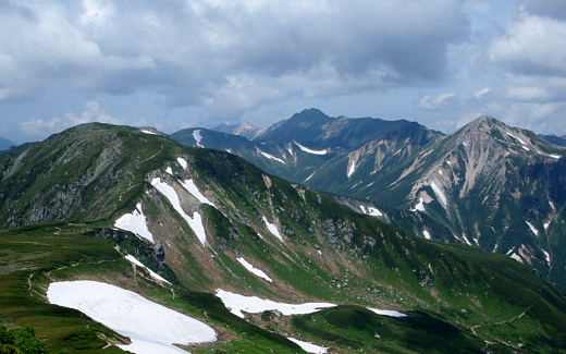 三俣蓮華岳鷲羽岳水晶岳