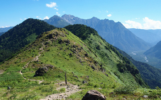 穂高岳連峰
