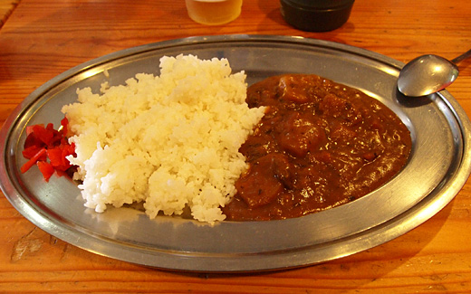 槍ヶ岳山荘のカレー