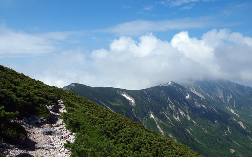 雲ノ中の笠ヶ岳