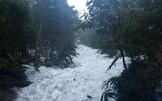 破風山の急登