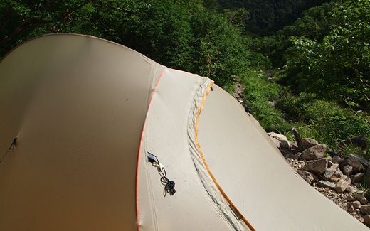 百間洞山の家のテント場