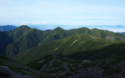 百間平や大沢岳や兎岳